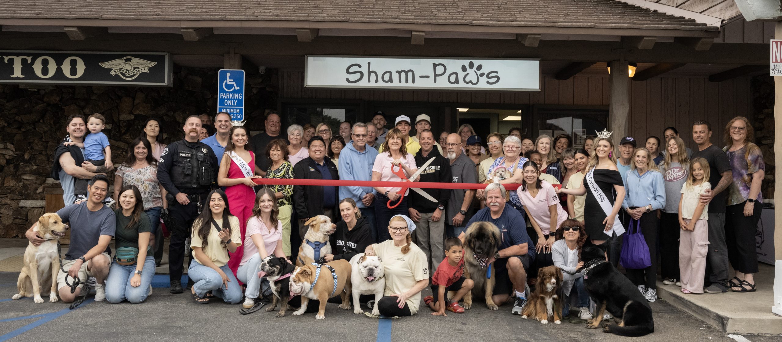 Sham Paws 5 Ribbon Cutting