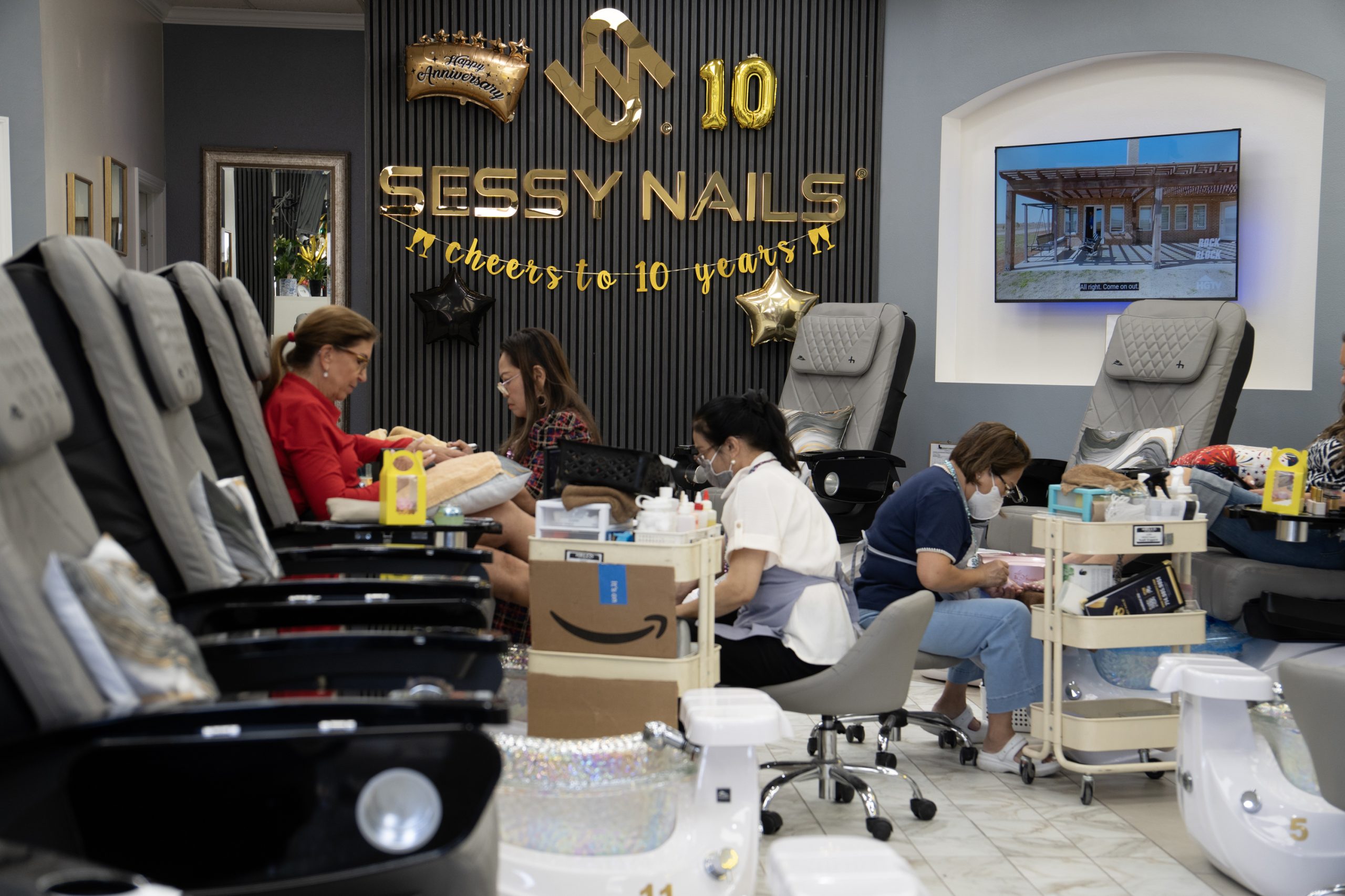Sesssy Nails 10 Ribbon Cutting
