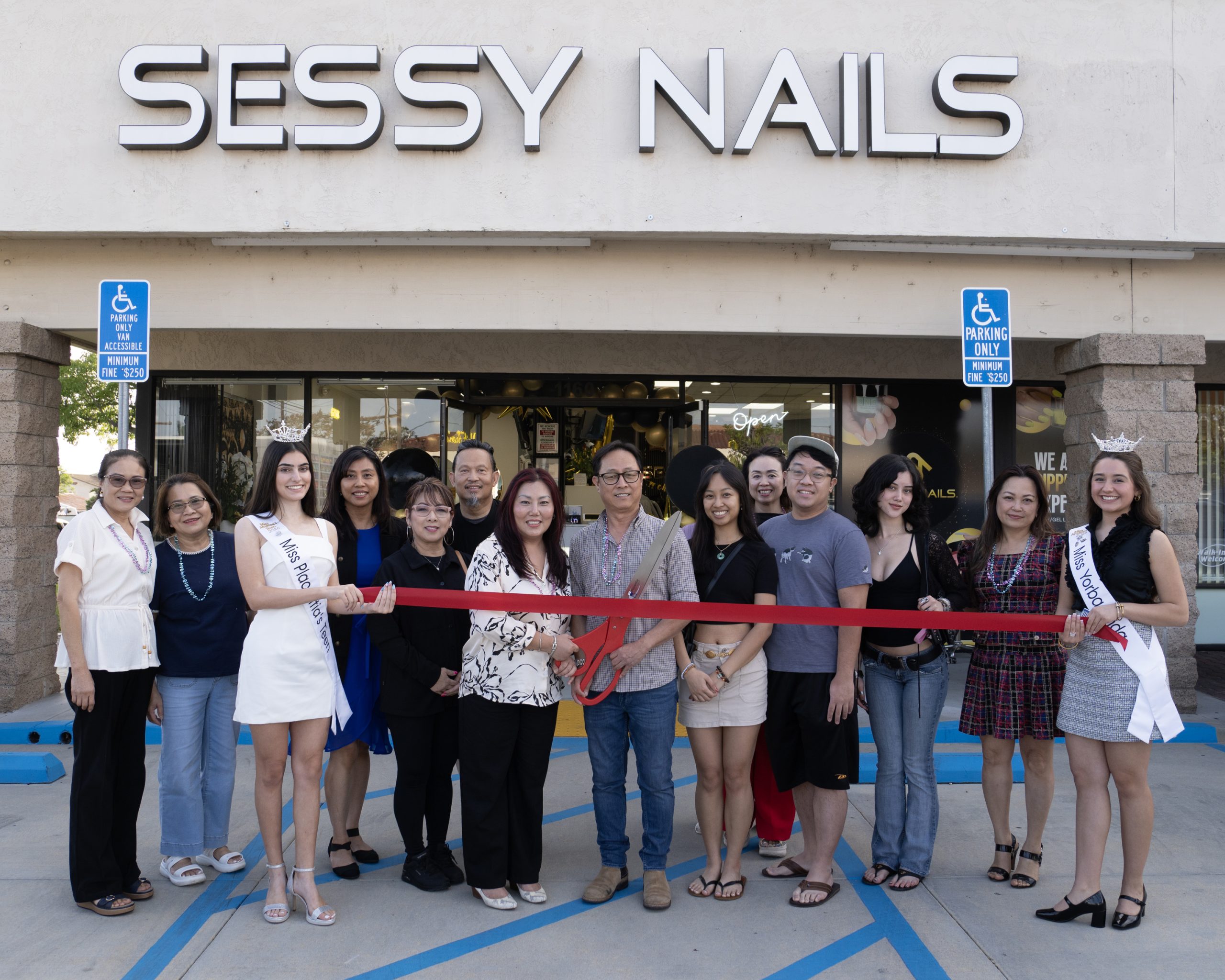Sesssy Nails 10 Ribbon Cutting