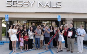 Sesssy Nails 10 Ribbon Cutting