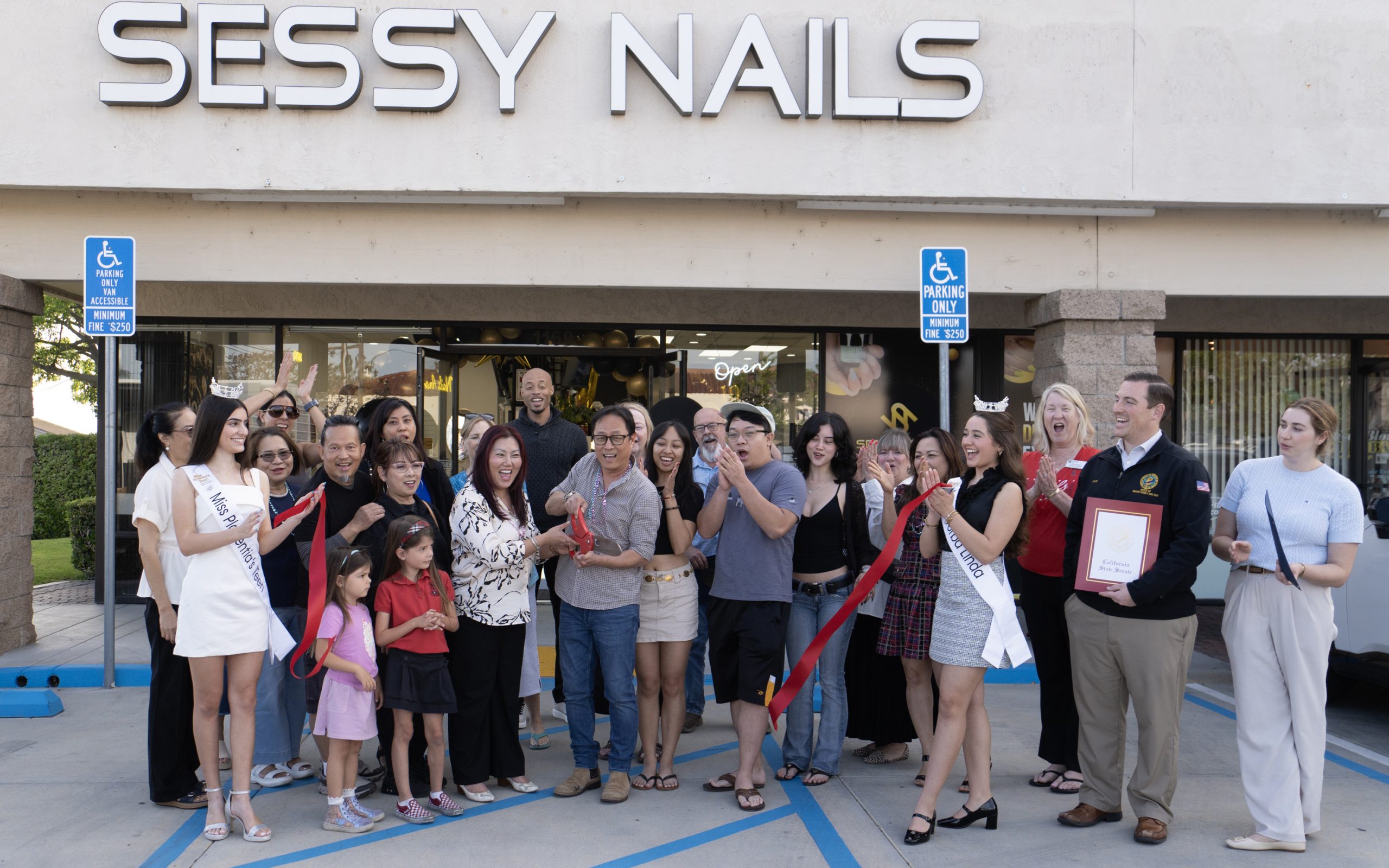 Sesssy Nails 10 Ribbon Cutting