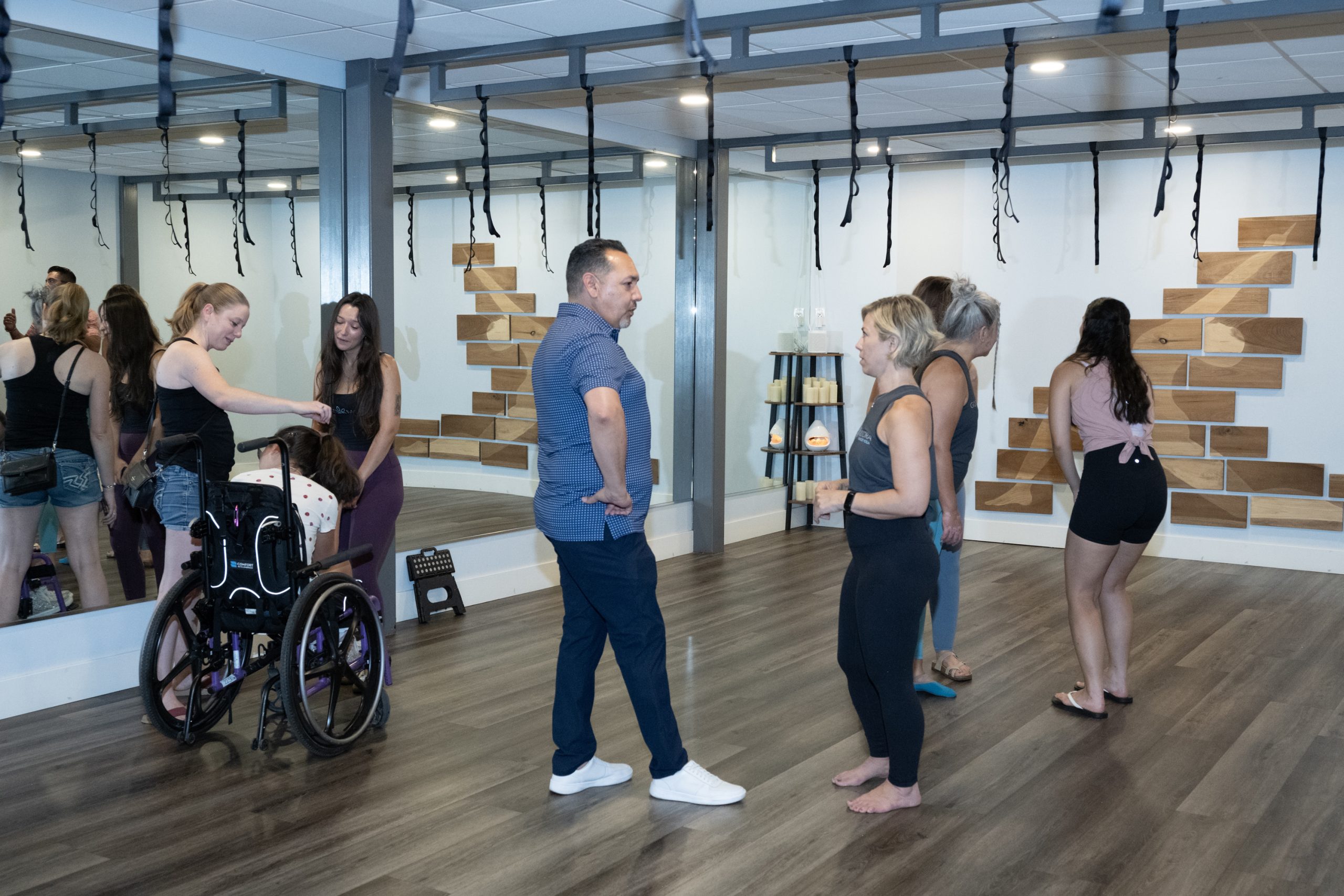 Good Moodra Trapeze Yoga 6 Year Ribbon Cutting