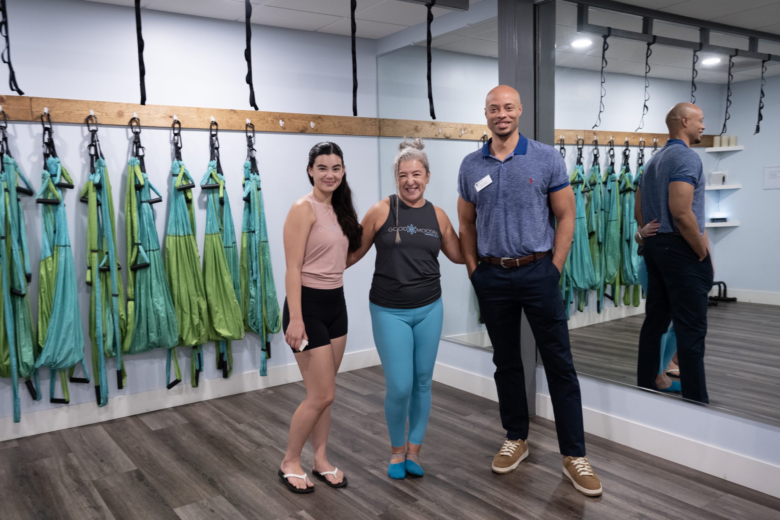 Good Moodra Trapeze Yoga 6 Year Ribbon Cutting